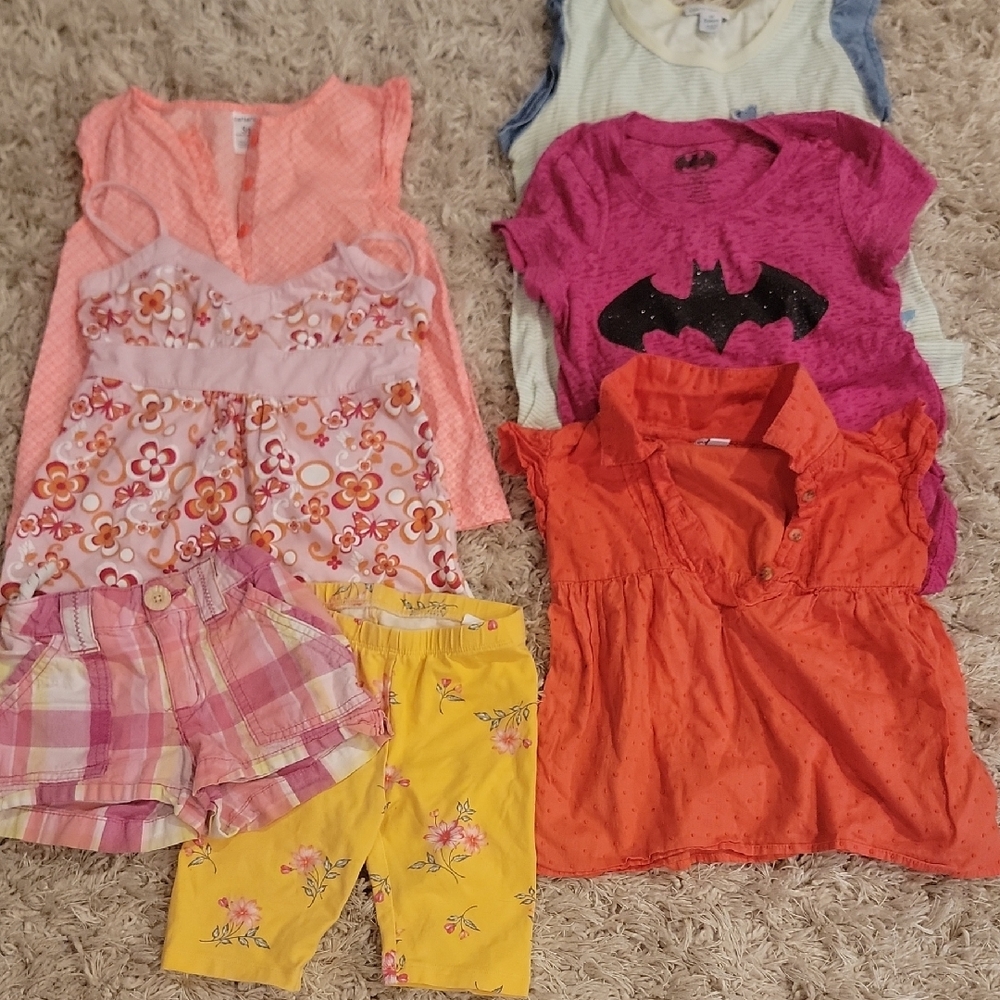 Girls Summer Clothes Bundle Of 7 Items. Size 5/6
